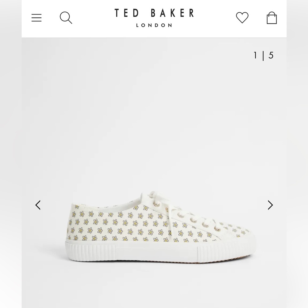 Ted Baker Kimia Metropolis Daisy Sneaker NIB Women’s size 7.5